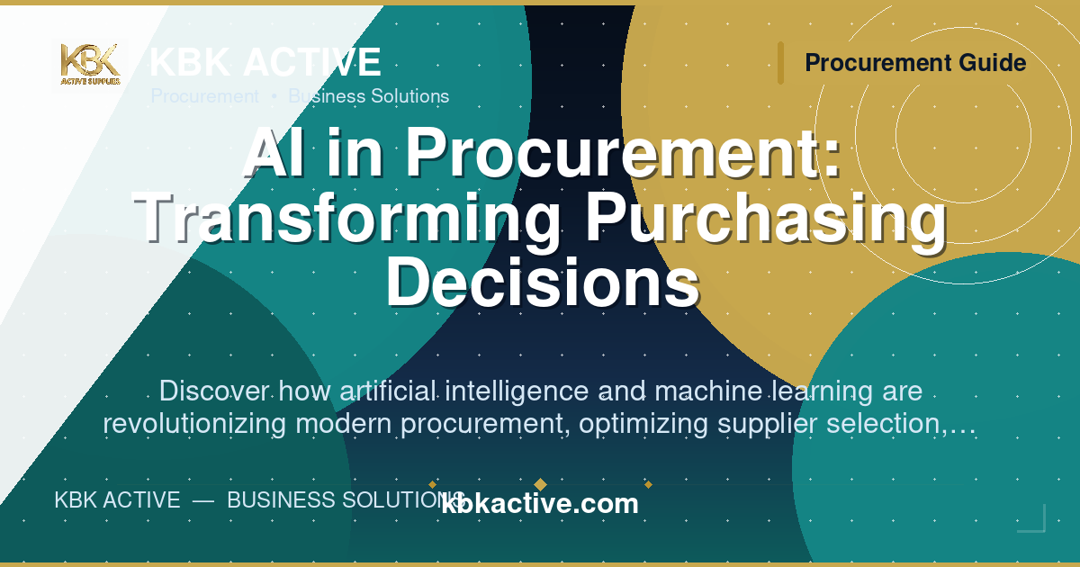 AI in Procurement: Transforming Purchasing Decisions