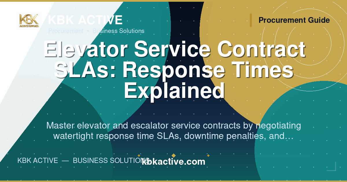 Elevator Service Contract SLAs: Response Times Explained