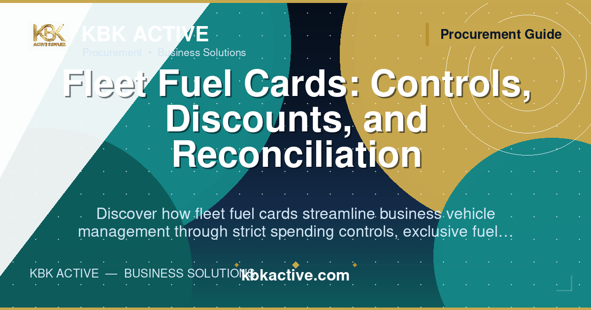 Fleet Fuel Cards: Controls, Discounts, and Reconciliation