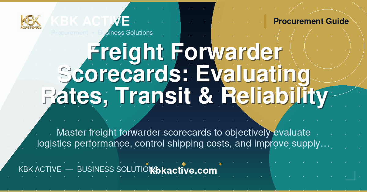 Freight Forwarder Scorecards: Evaluating Rates, Transit & Reliability