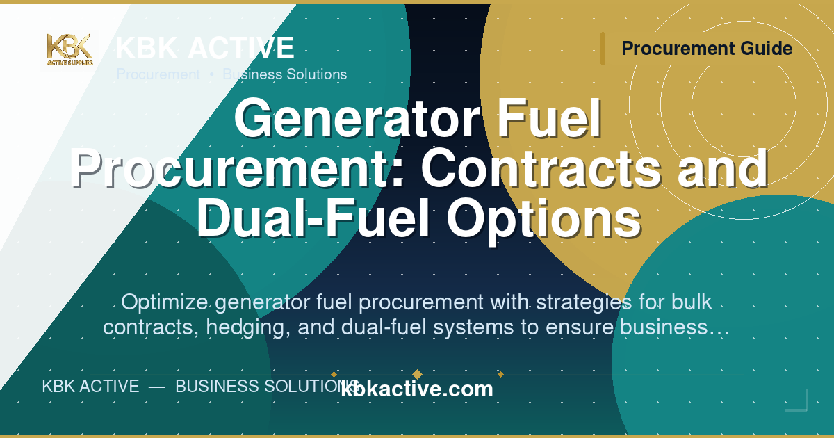 Generator Fuel Procurement: Contracts and Dual-Fuel Options