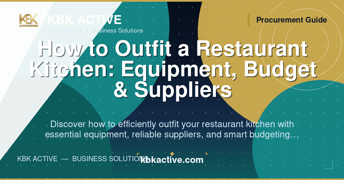 How to Outfit a Restaurant Kitchen: Equipment, Budget & Suppliers