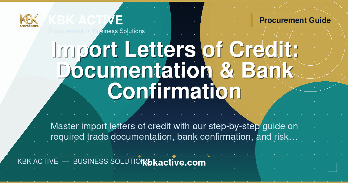 Import Letters of Credit: Documentation & Bank Confirmation