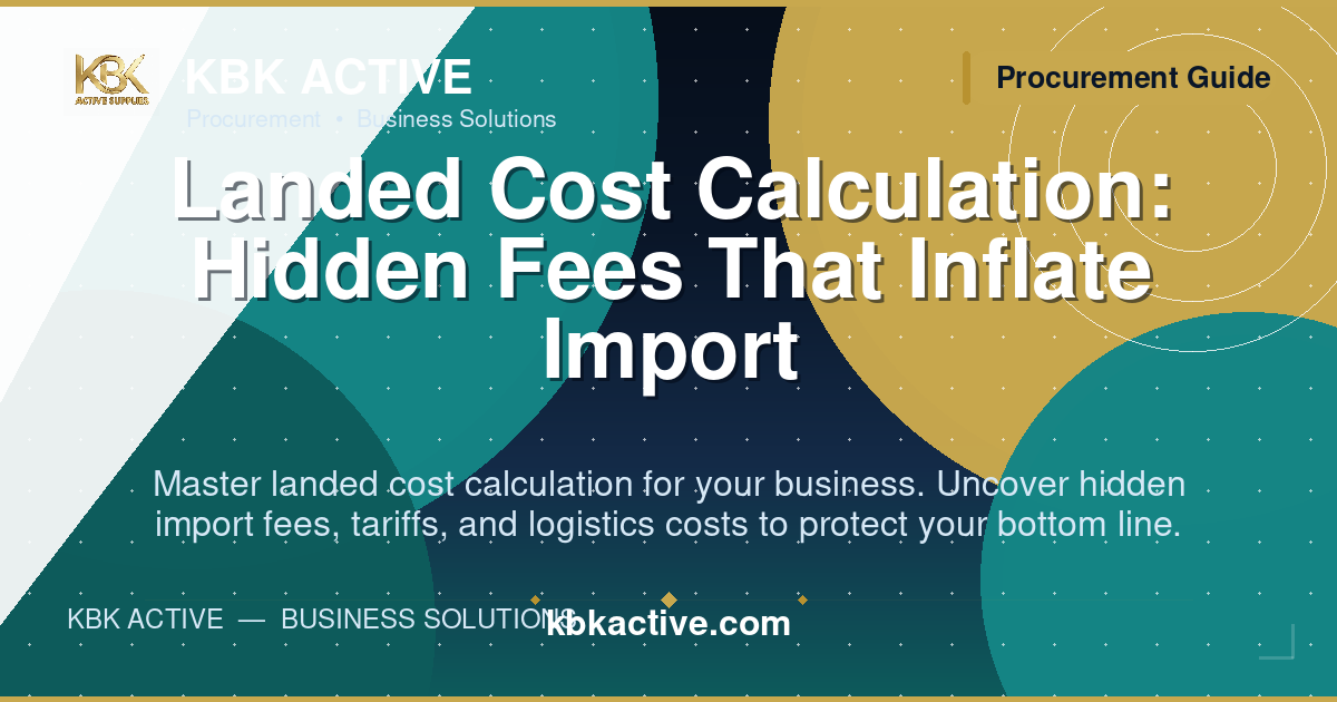 Landed Cost Calculation: Hidden Fees That Inflate Import