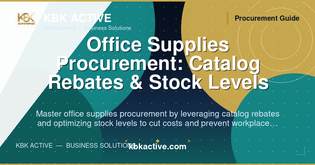 Office Supplies Procurement: Catalog Rebates & Stock Levels