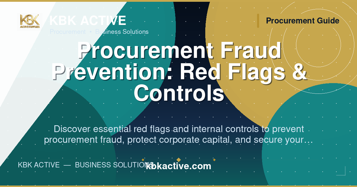 Procurement Fraud Prevention: Red Flags & Controls