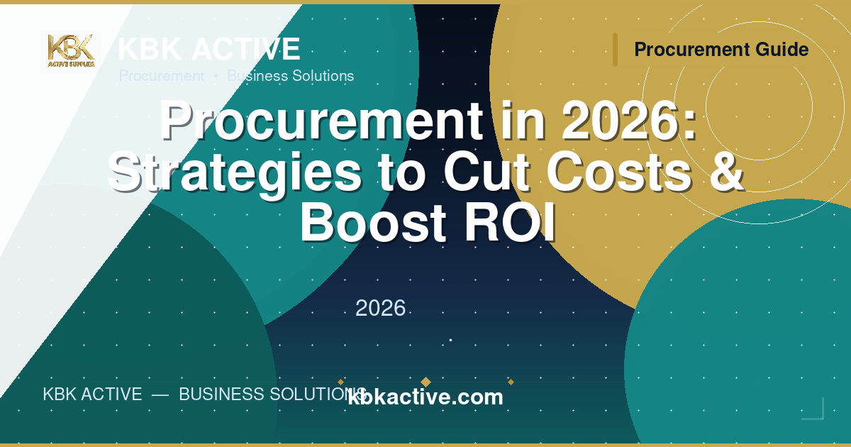 Procurement in 2026: Strategies to Cut Costs & Boost ROI