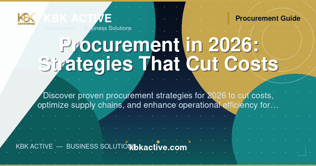 Procurement in 2026: Strategies That Cut Costs
