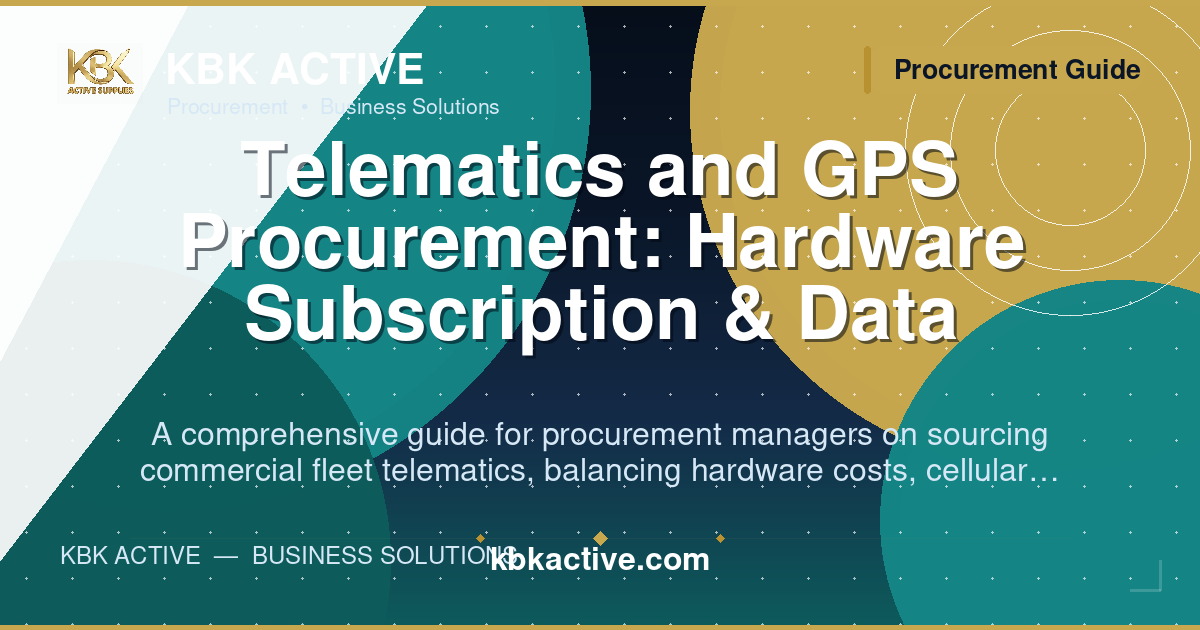 Telematics and GPS Procurement: Hardware Subscription & Data