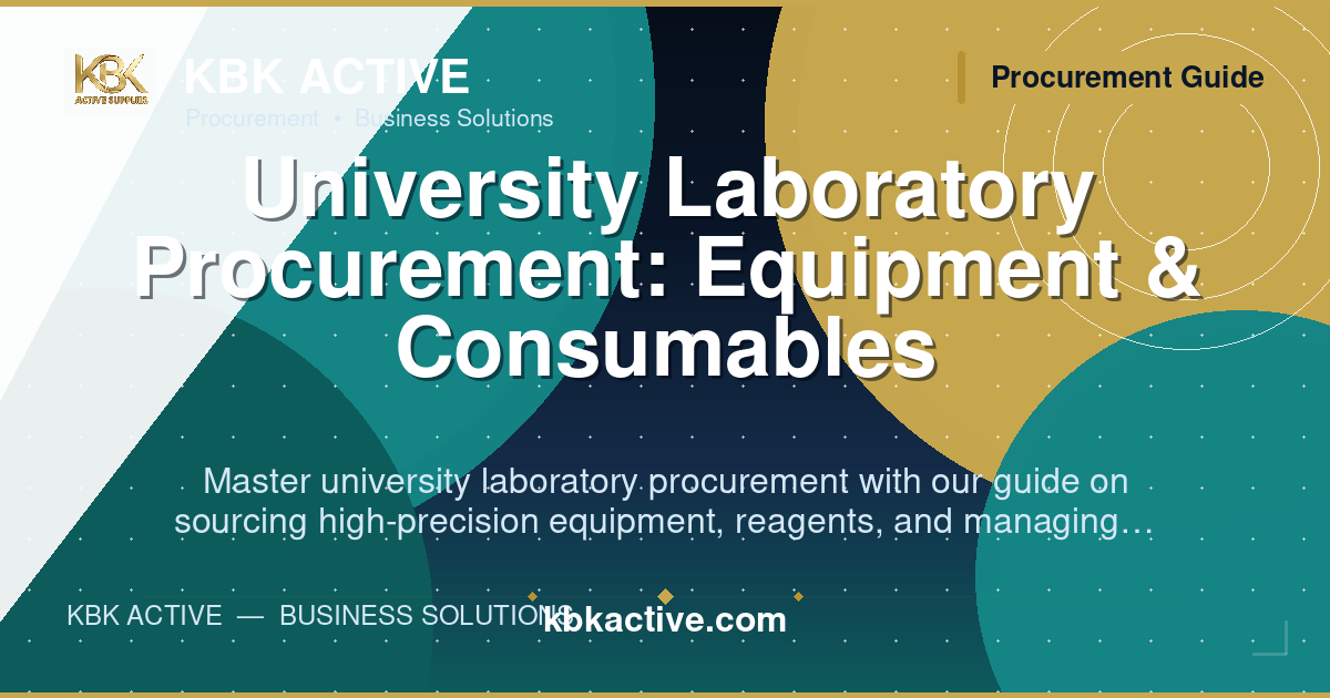 University Laboratory Procurement: Equipment & Consumables